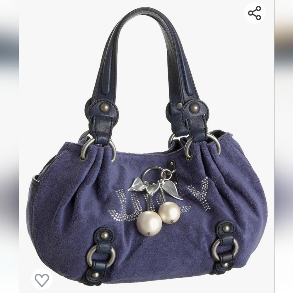 RARE, Y2K, NWT Juicy Couture 'BABY FLUFFY' Cadet Hobo/Satchel/Shoulder Bag